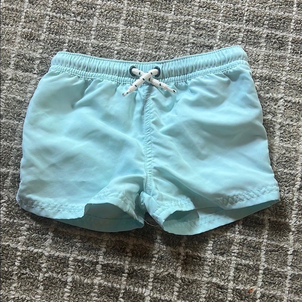 Toddler Light Blue Swim Trunks (2T)